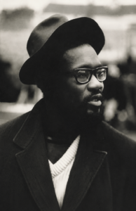 Black and white photograph of Anslem Samuel